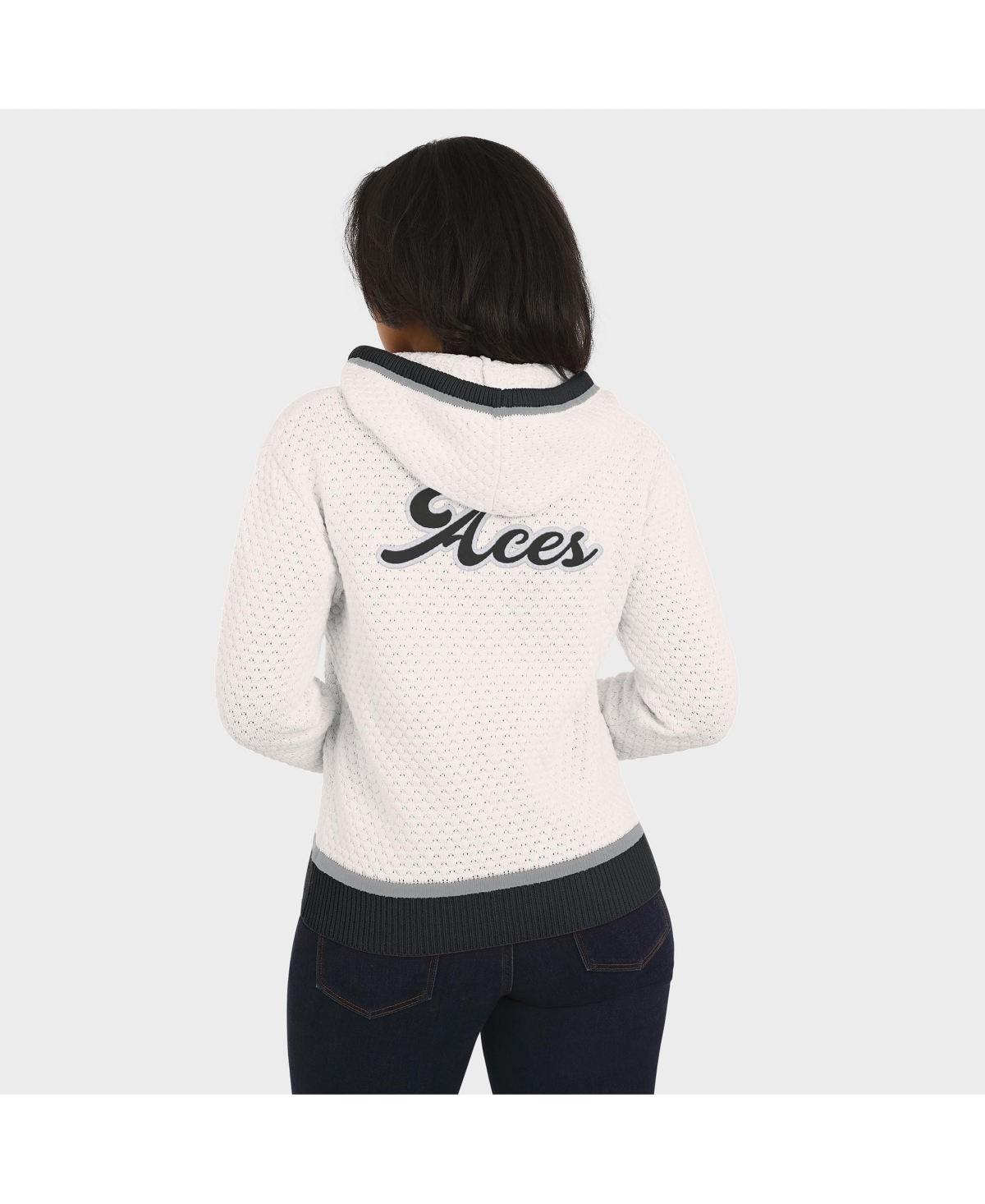 Wear By Erin Andrews Women'scream Las Vegas Aces Hooded Sweater In Multi