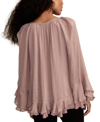 Women's Ruffle Chiffon Top