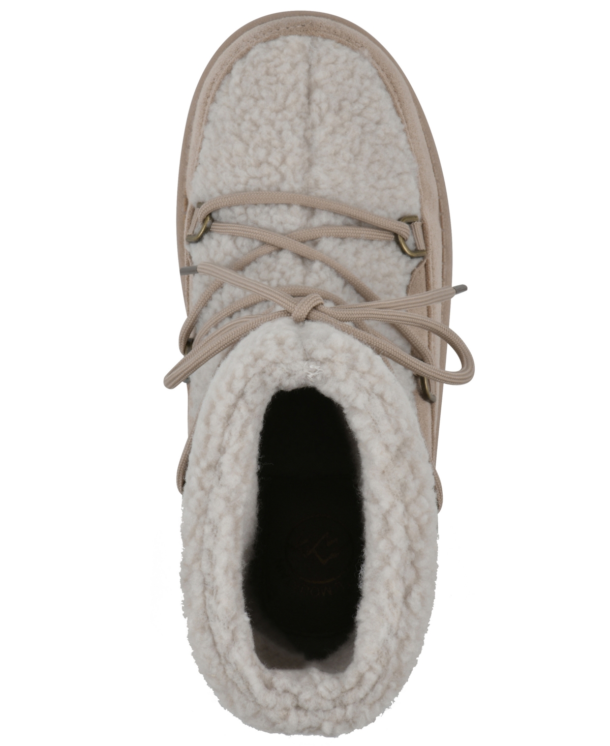 White Mountain Women's Isador Faux Sherpa Lace-up Boots In Multi