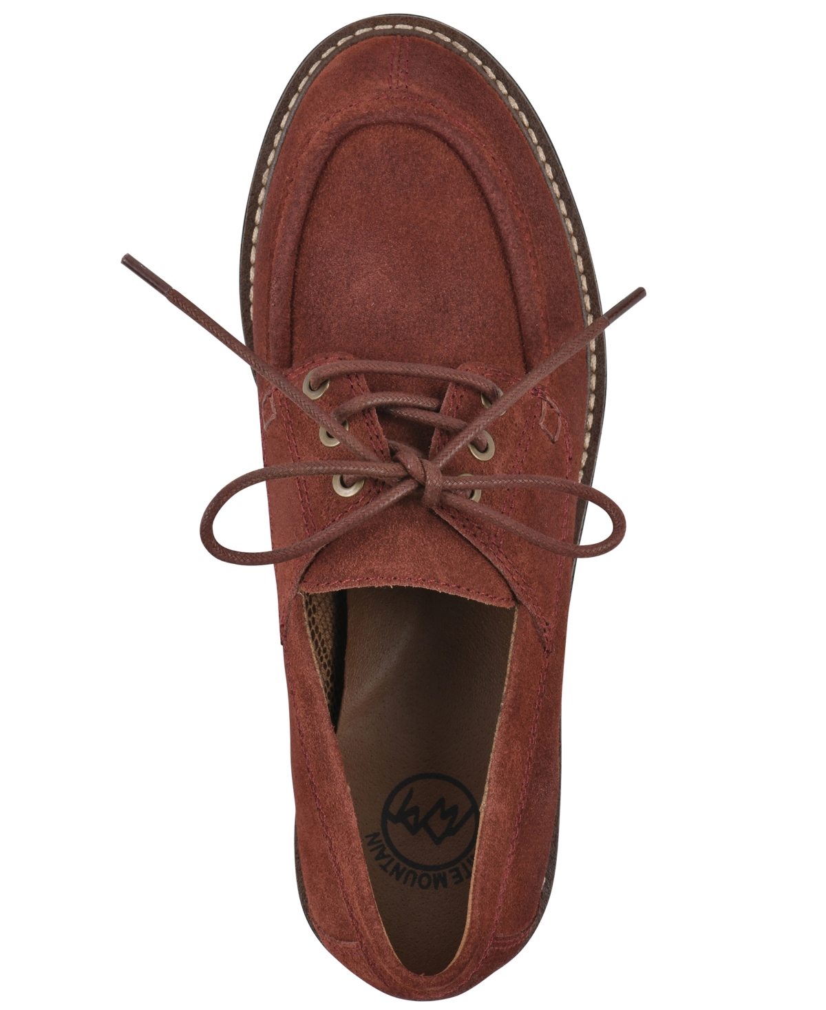 White Mountain Women's Gino Lug Sole Loafers In Burgundy