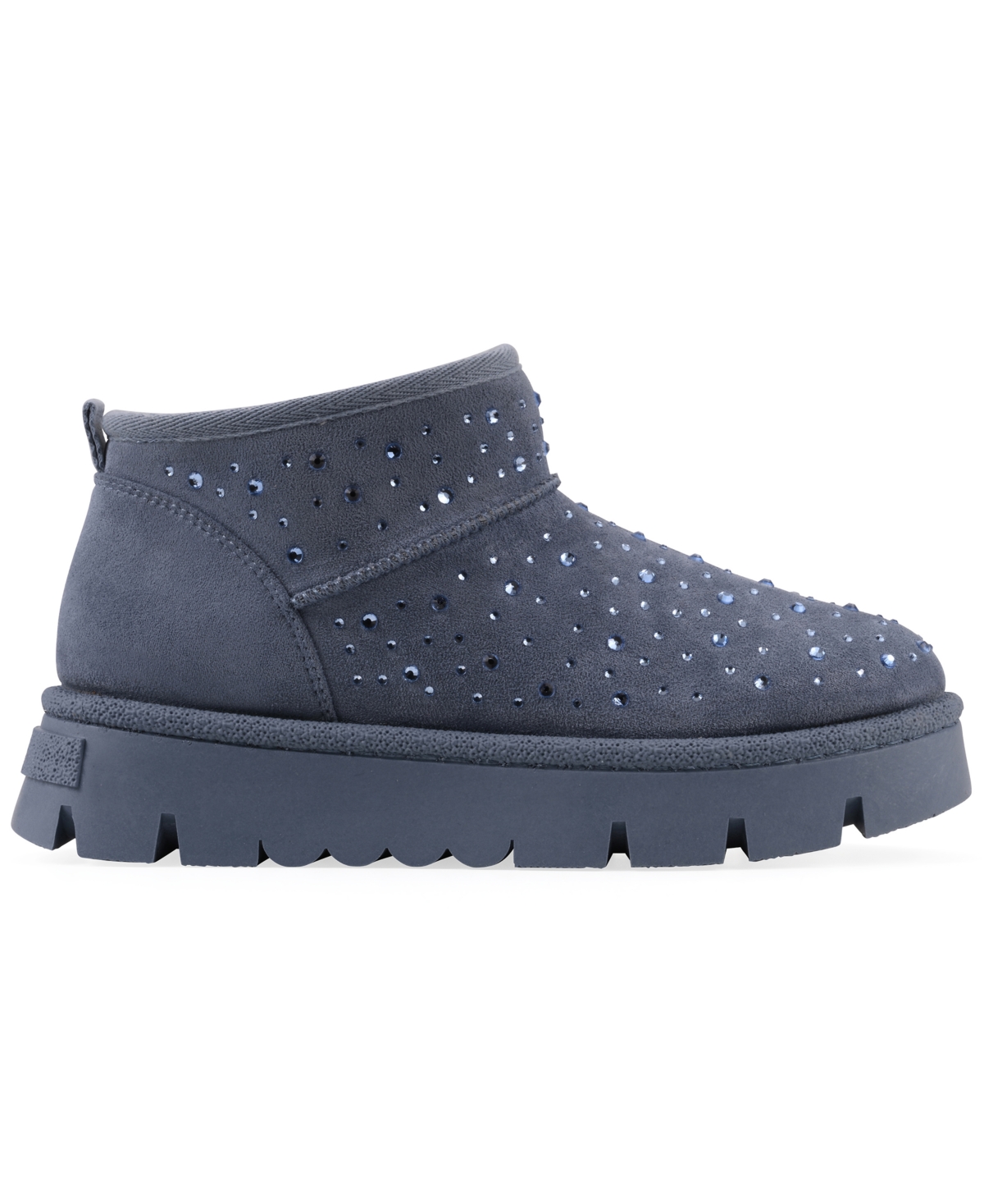 White Mountain Women's Tomas Faux Fur Bootie In Blue