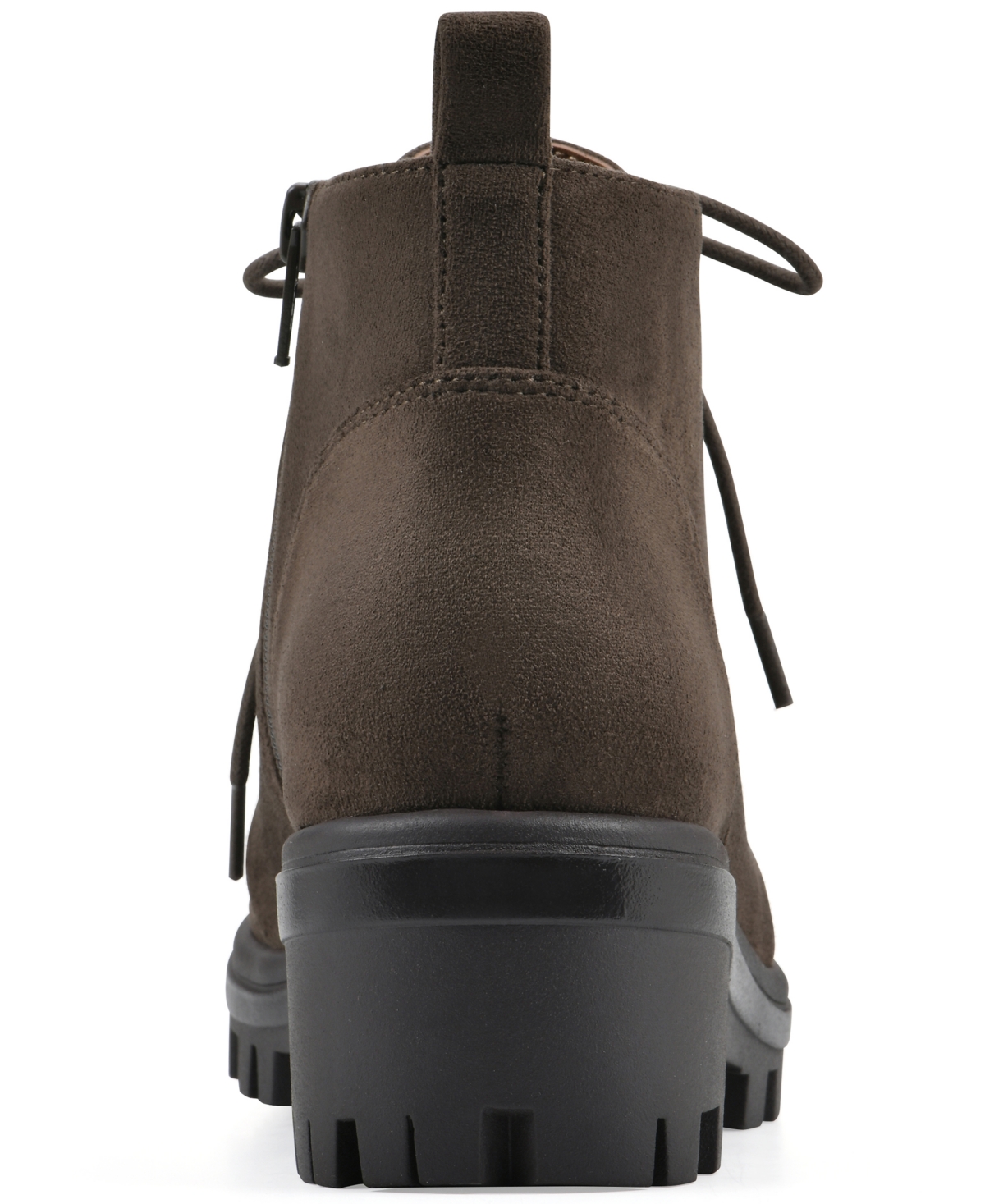 White Mountain Women's Tariq Lug Sole Lace-up Booties In Green