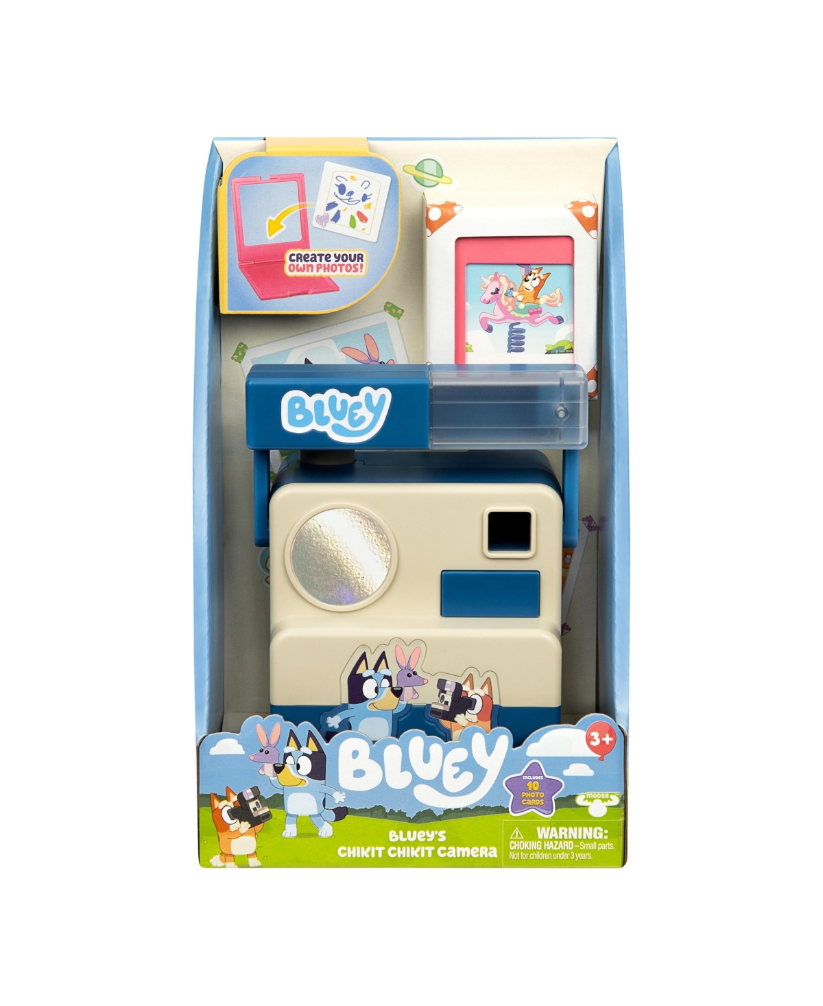 Bluey Role Play Chikit Chikit Camera Toy In Transparent