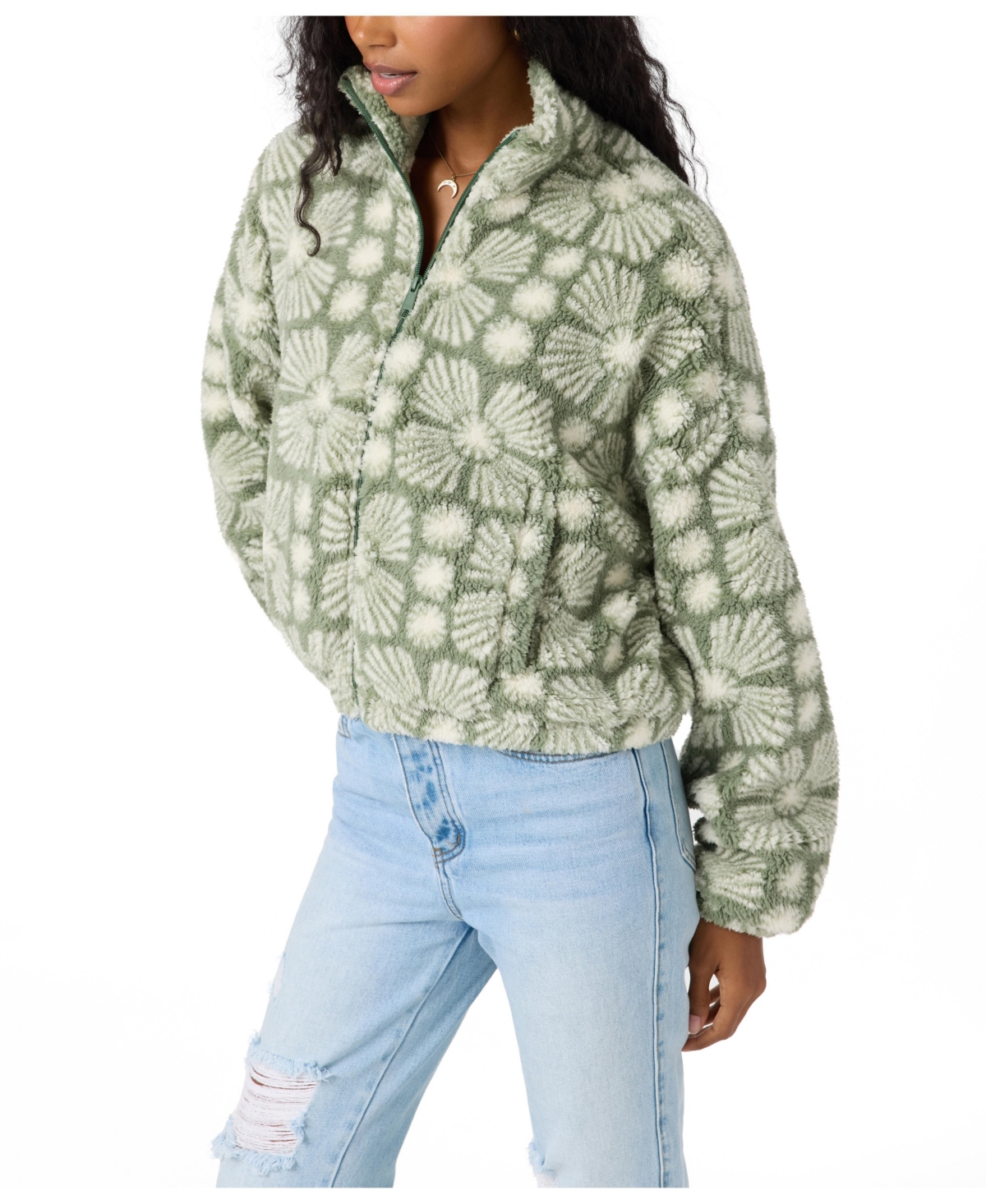 O'neill Cordin Allover Print Fleece Jacket In Multi