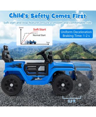 Kids Ride on Car Truck 12V Battery Powered Electric Vehicle w/ Foldable Mirrors