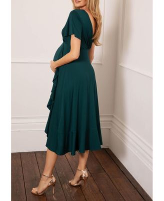 Maternity Waterfall Midi Dress