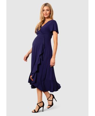 Maternity Waterfall Midi Dress