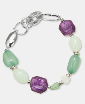 2-Pc. Set Multi-Stone Beaded Stretch Bracelets, Macy's Exclusive