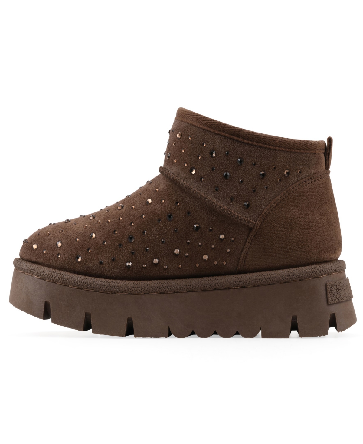 White Mountain Women's Tomas Faux Fur Bootie In Brown
