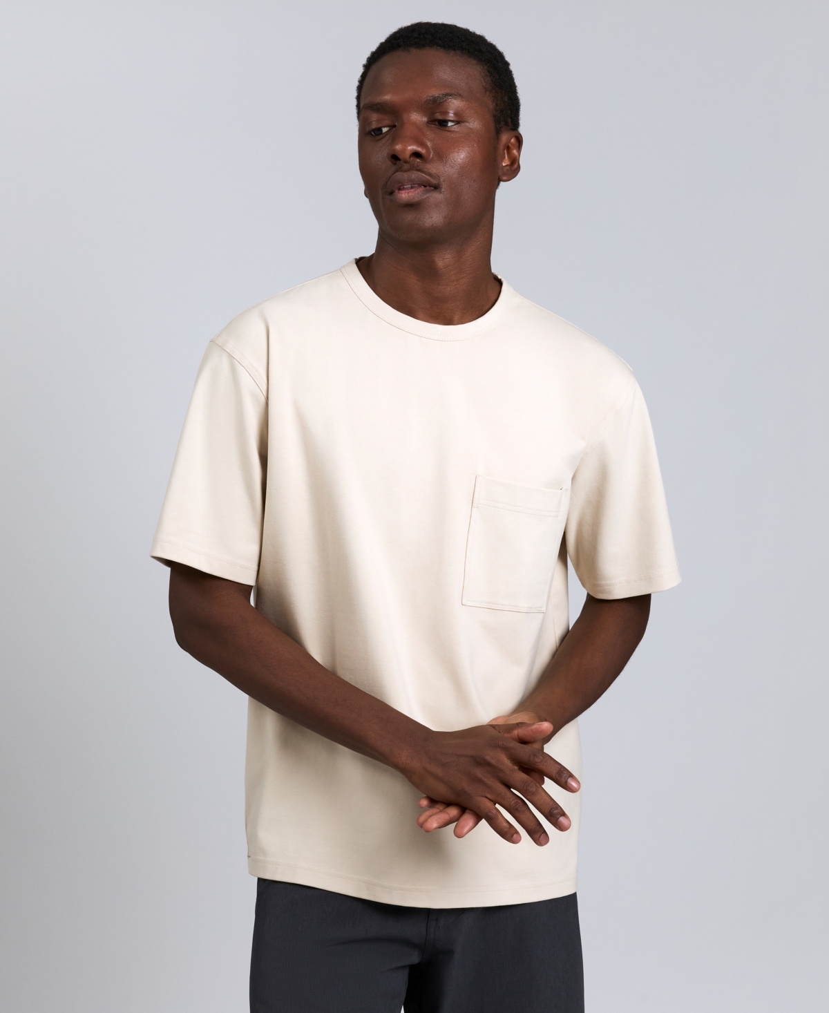 Kenneth Cole Men's Short Sleeve Oversized T-shirt In White