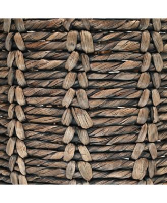 Jonathan Y Laurel 19.49" Bohemian Hand-Woven Abaca Hamper Basket with Handles