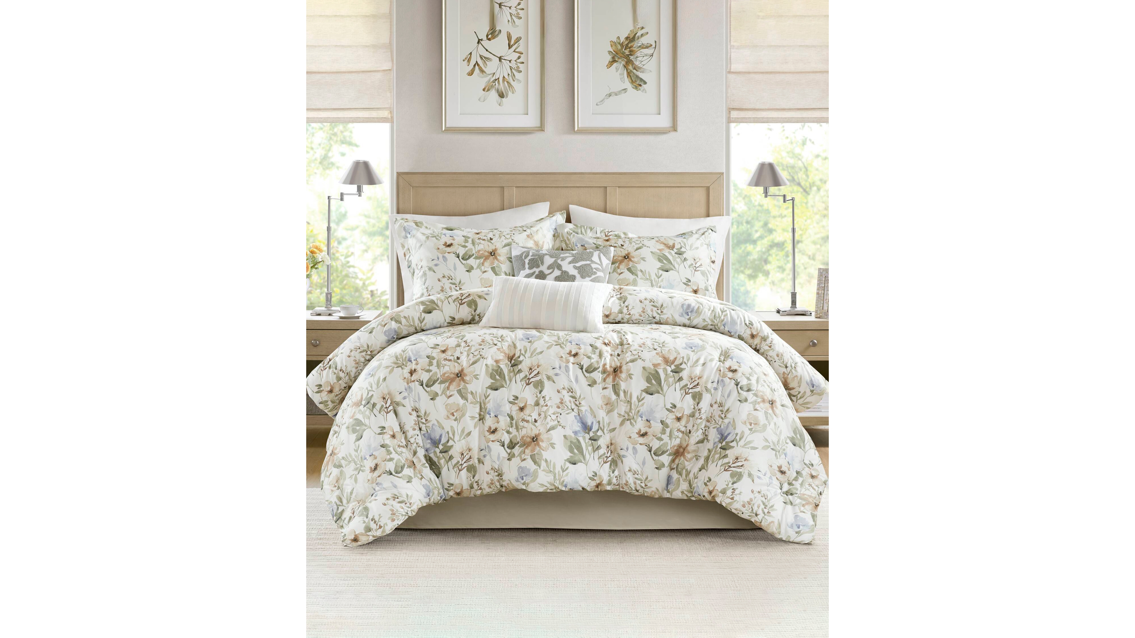 Harbor House Herbal Print Oversized 6-Pc. Comforter Set, Cal King