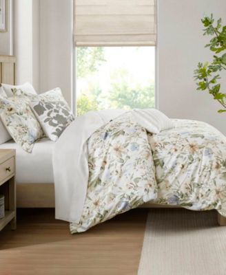 Herbal Print 5-Pc. Duvet Cover Set, King/California King