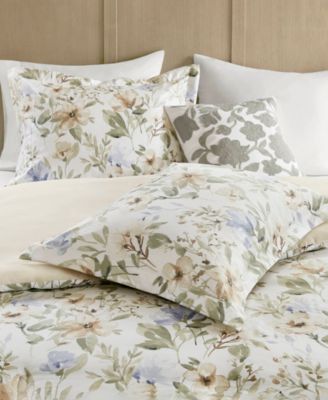 Herbal Print 5-Pc. Duvet Cover Set, Full/Queen