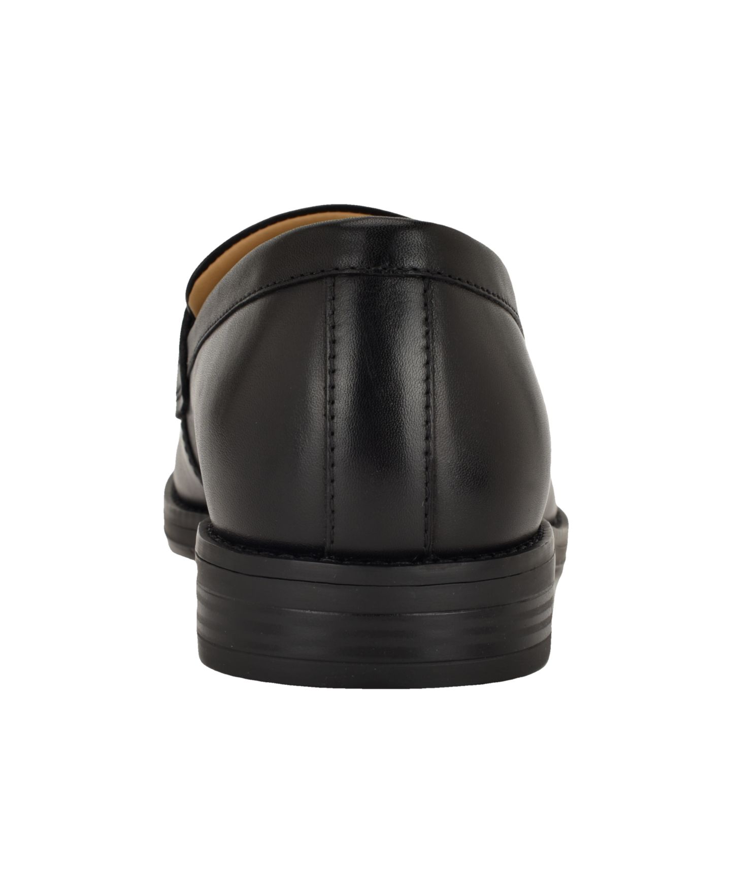 Мужские туфли Tommy Hilfiger Jezzon Leather Dress Loafers, цвет: Чёрный кожаный — фото 3
