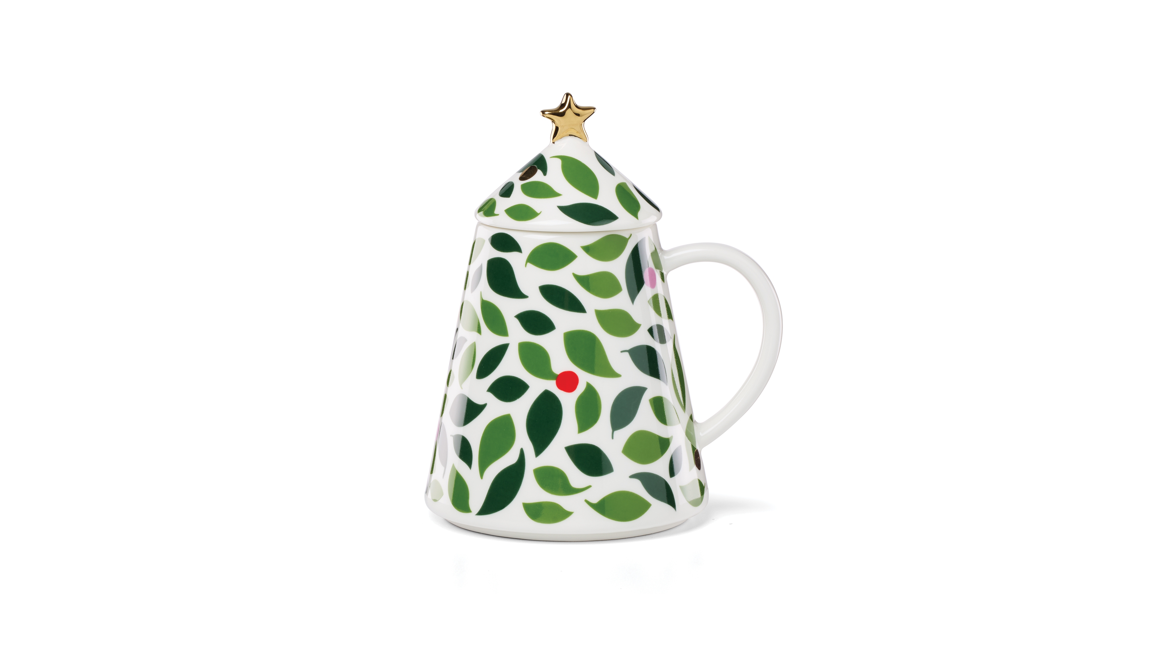 Kate Spade Evergreen Figural Tree Lidded Mug