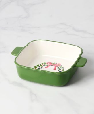 Kate Spade Evergreen Square Scallop Baking Dish