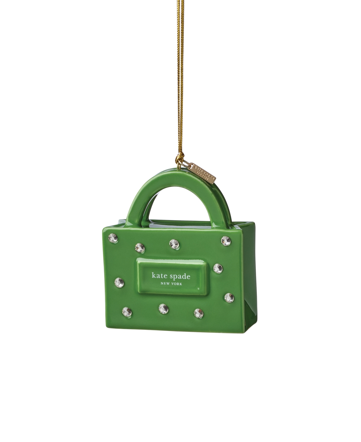Kate Spade Be Jolly Icon Sam Bag Ornament In Green