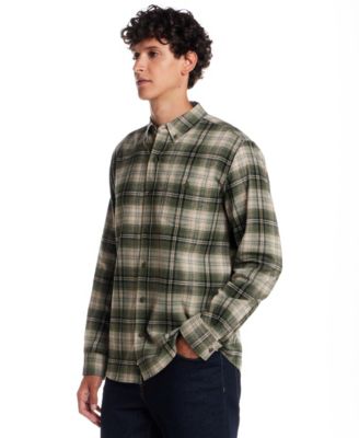 Men's Button Front Flannel Shirt