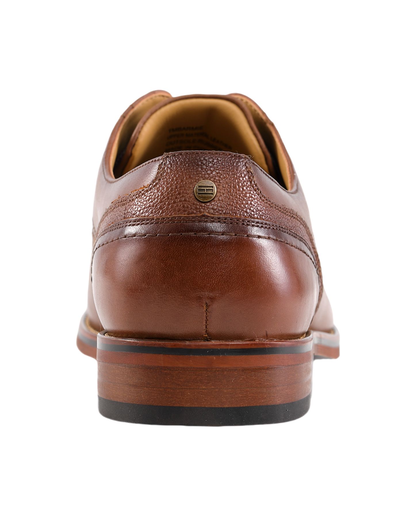 Мужские туфли Tommy Hilfiger Bramie Leather Casual Derby, цвет: Средний коричневый кожаный — фото 3