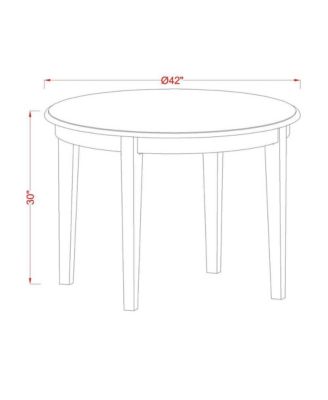 3 PC small Kitchen Table set-round Table and 2 Dining Chairs