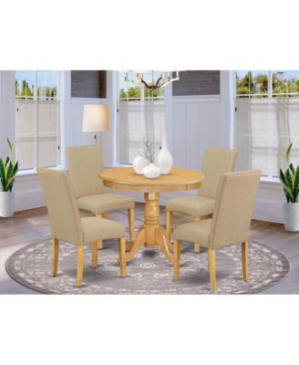 Dining Table And 4 Stunning Parsons Dining Chairs Dining Room Set