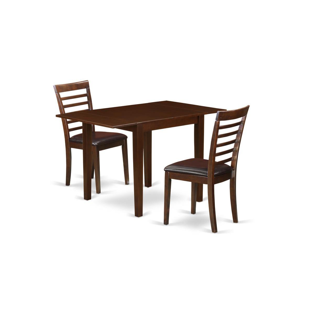 East West Furniture Dining Room Set Mahogany