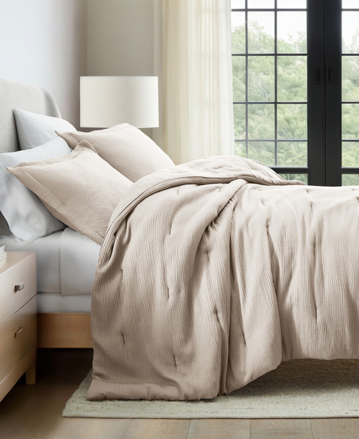 Ienjoy Home Cloud Weave Gauze 3-pc. Comforter Set, King/ California King In Brown