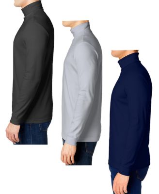 Men's 3-Pack Long Sleeve Turtle Neck T-Shirt