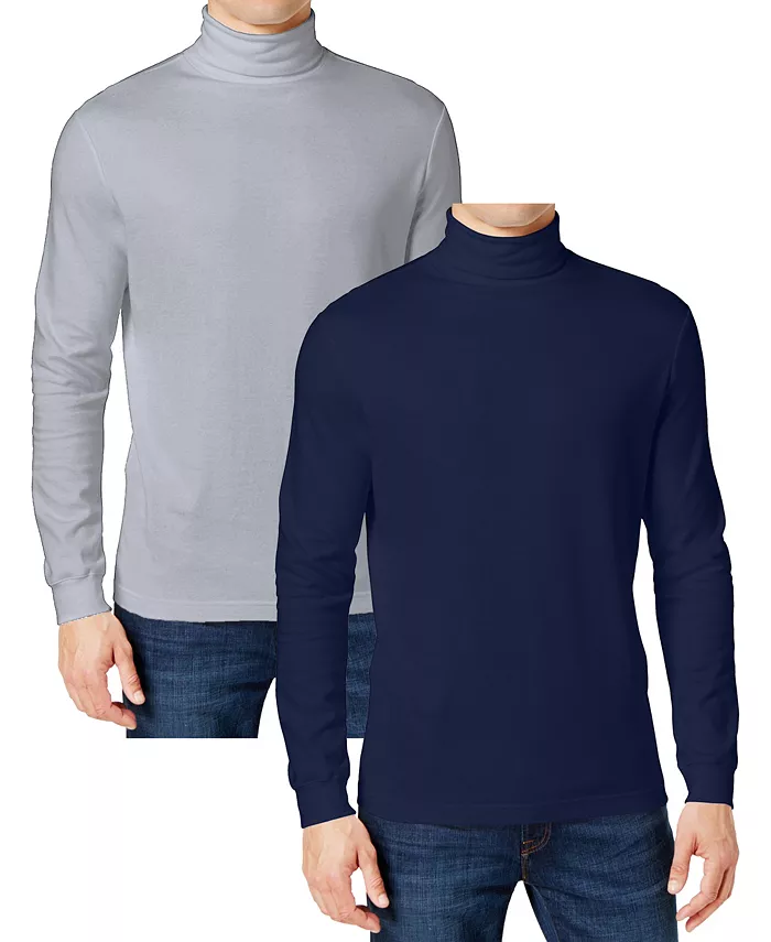 Men's 2-Pack Long Sleeve Turtle Neck T-Shirt