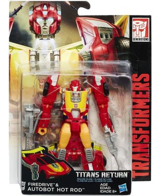 Hot Rod with Firedrive Deluxe Class  | Transformers Generations Titans Return