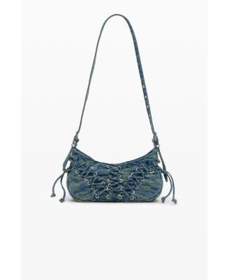 Women's Medium braided denim bag