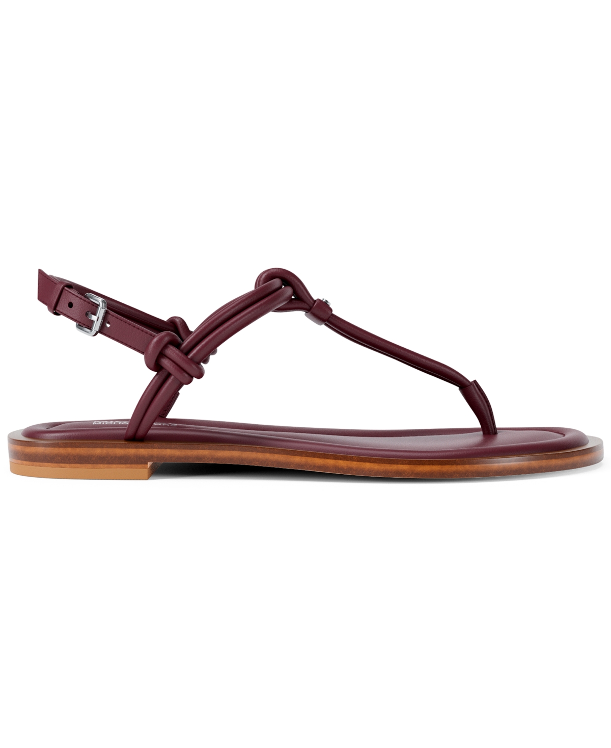 Michael Kors Michael  Women's Astra Thong Slingback Sandals In Burgundy