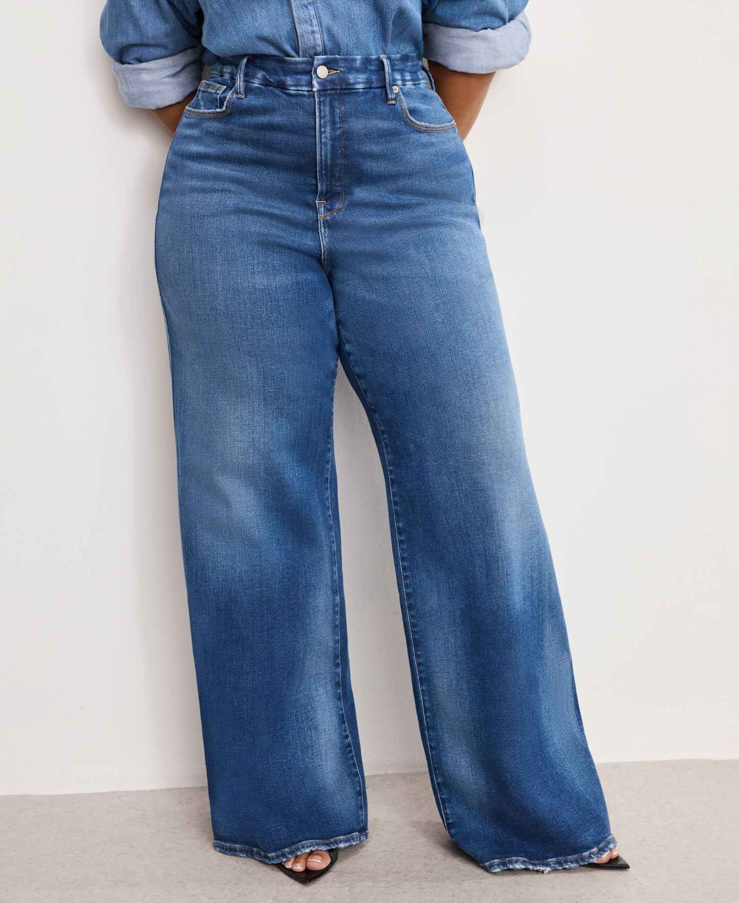 Women's Soft Tech Good Skate Wide Leg Jeans, Regular & Plus Size