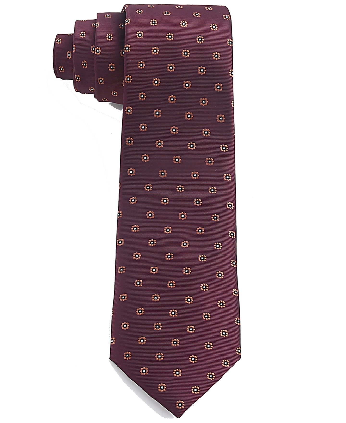 Мужской галстук Tom Baine Pin Dot Classic Tie, цвет: Красный — фото 1