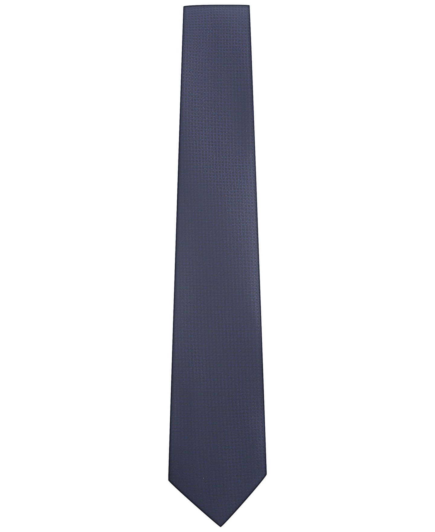 Мужской галстук Tom Baine Classic Micro Grid Tie, цвет: Тёмно-синий — фото 2