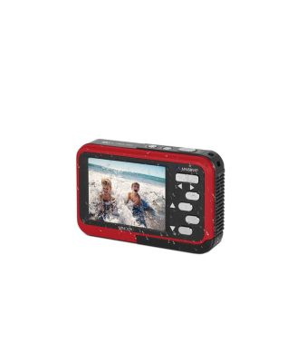 Duo MN50WP 48 MP AF 5K Ultra HD Waterproof Digital Camera with Dual Front & Rear LCD, Red