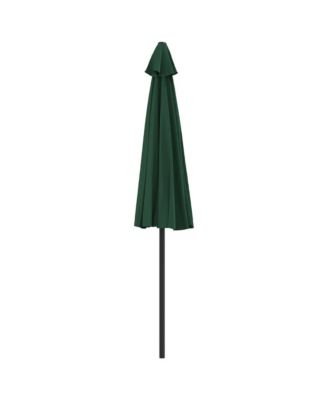 Garden Parasol Green Polyester, Aluminum, Steel