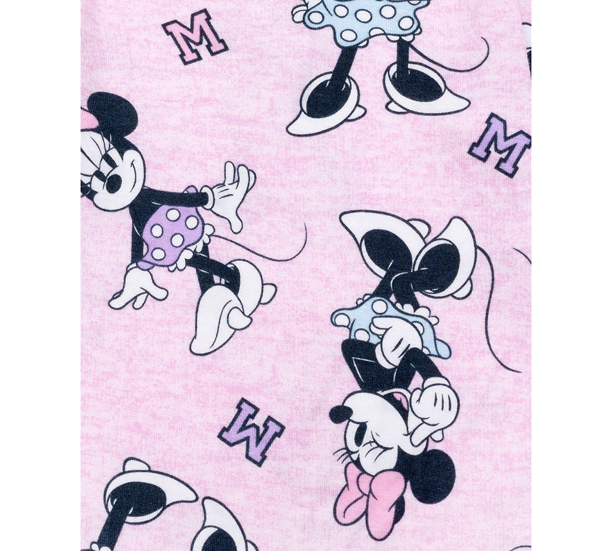 Ame Girls Toddler 2T-4T 2-Piece Minnie Mouse Printed Top and Pants Pajama Set