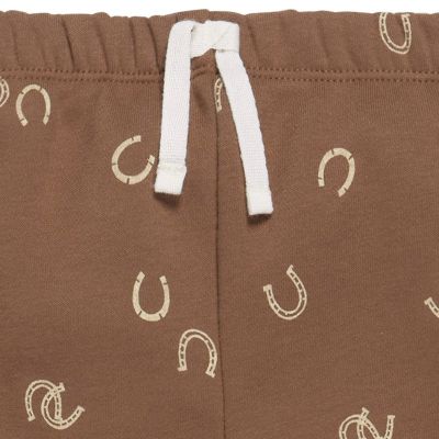 Baby Boys 2-Piece Fleece Outfit Set, Brown Horseshoe, Months
