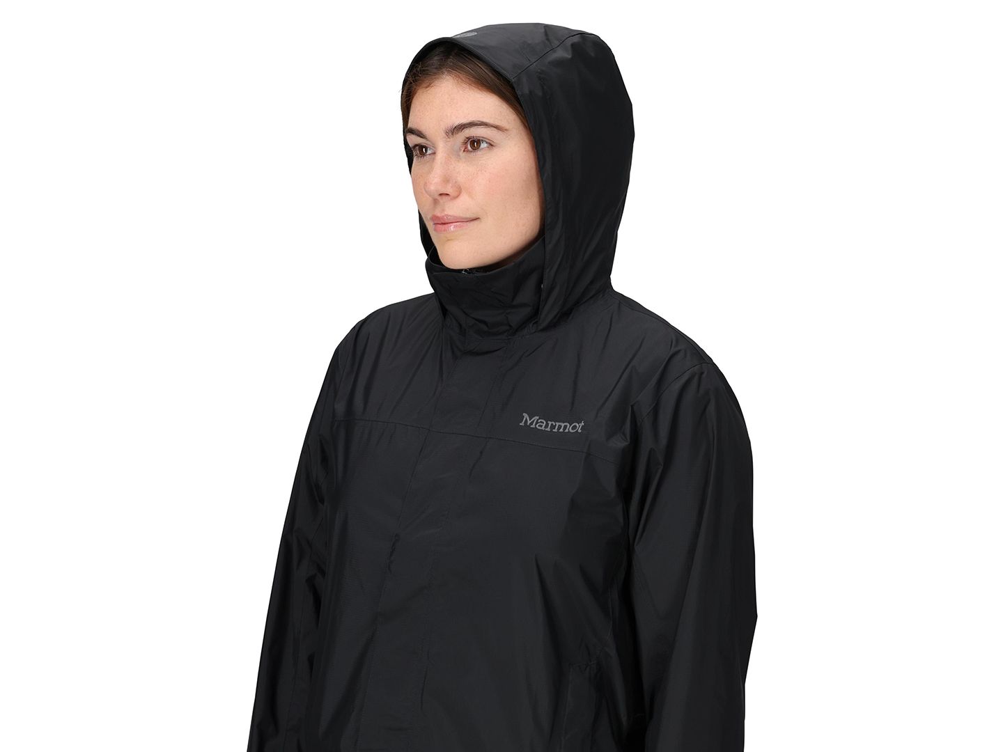 Женская куртка Marmot PreCip Eco, цвет: Чёрный — фото 4