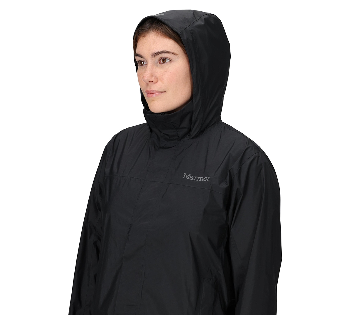 Marmot Women's Precip Eco Hooded Collar Jackets In Blue