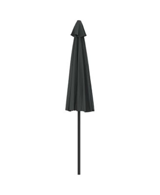 Patio Umbrella Anthracite Polyester, Aluminum, Steel 106.3x56.7 in