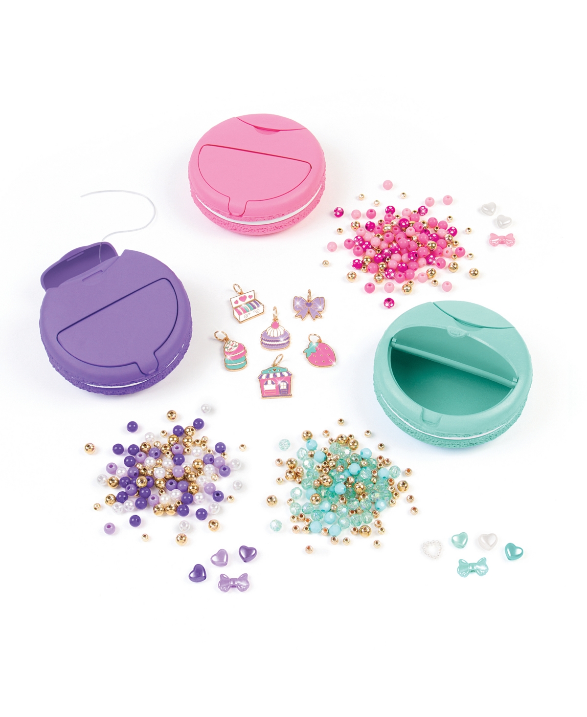 Make It Real Macaron Bracelet Maker Set In Pink
