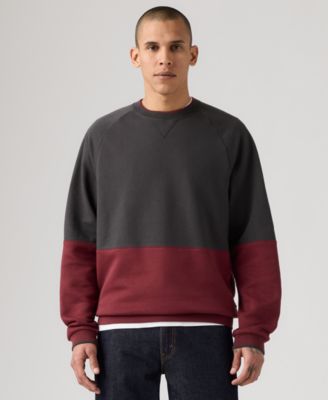 Levi'&reg; Men's Relaxed Fit Crewneck Long Sleeve Red Tab Logo Sweatshirt