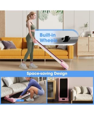 2.25 HP Walking Pad with LED Display and Remote Control-Pink