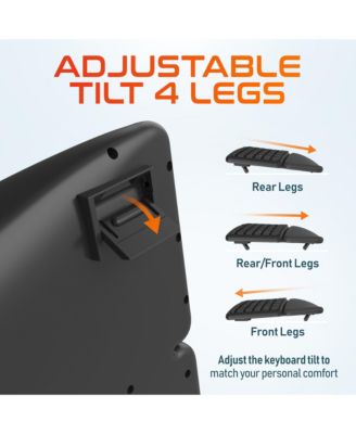 KB250 Ergonomic Keyboard with Wrist Rest Pad