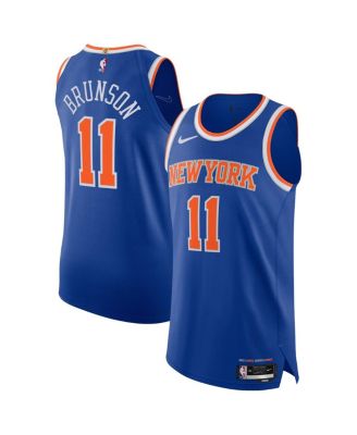 Nike - Men's Jalen Brunson Blue New York Knicks Authentic Player Jersey - Icon Edition