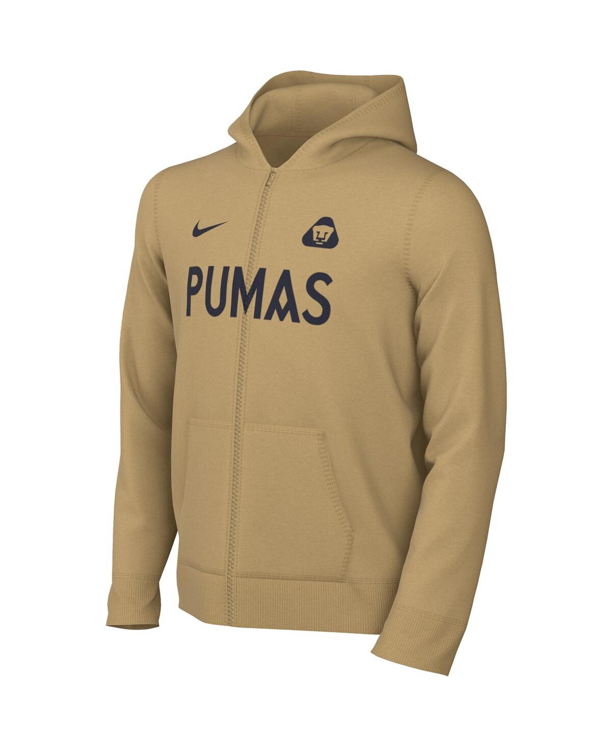 Nike Big Boys And Girls Gold Pumas 2025/26 Club Full-zip Jacket In Brown