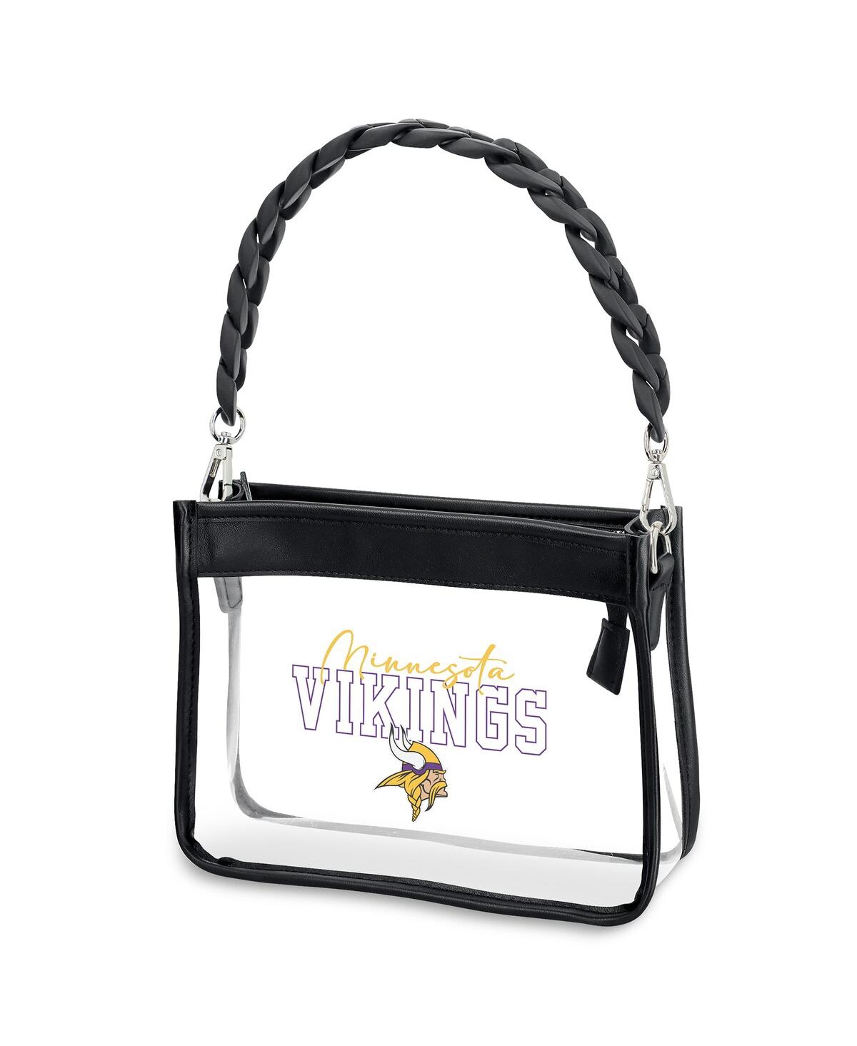 Wear By Erin Andrews Kansas City Chiefs Plastic Chain Mini Crossbody In Transparent